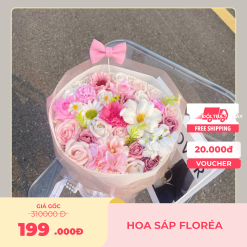 bó hoa mix nhiều màu